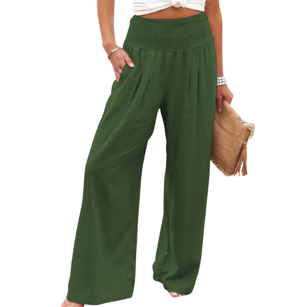 Laura – Wijde Broek met Zakken en Losse Pasvorm Velani