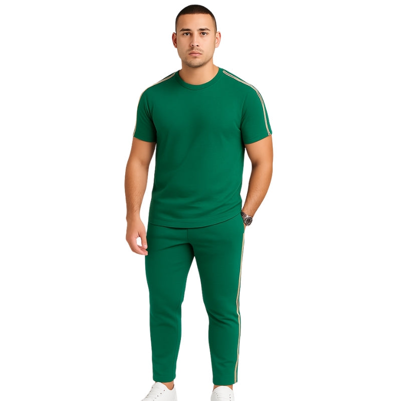 Armin – Tweedelige Set met Shirt met Korte Mouwen en Broek Velani