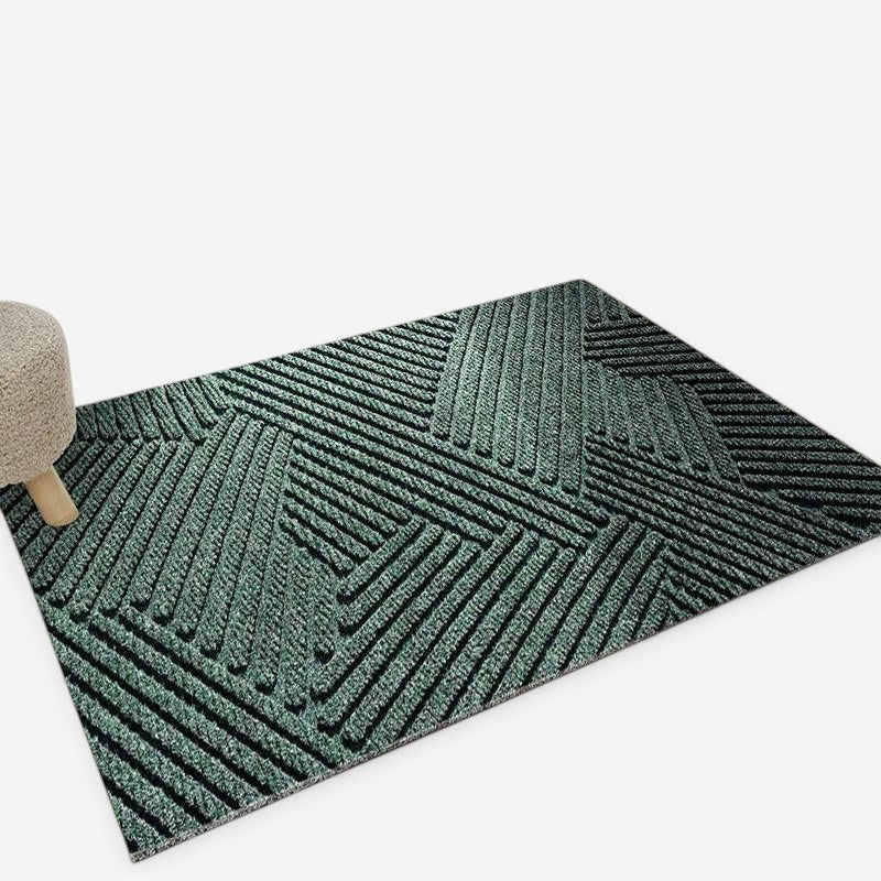 CleanStep – Geometric Wave Entrance Doormat with Non-Slip Base