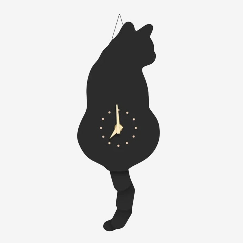 PurrTime – Cat Wall Clock with a Wiggling Tail for Playful Decoration