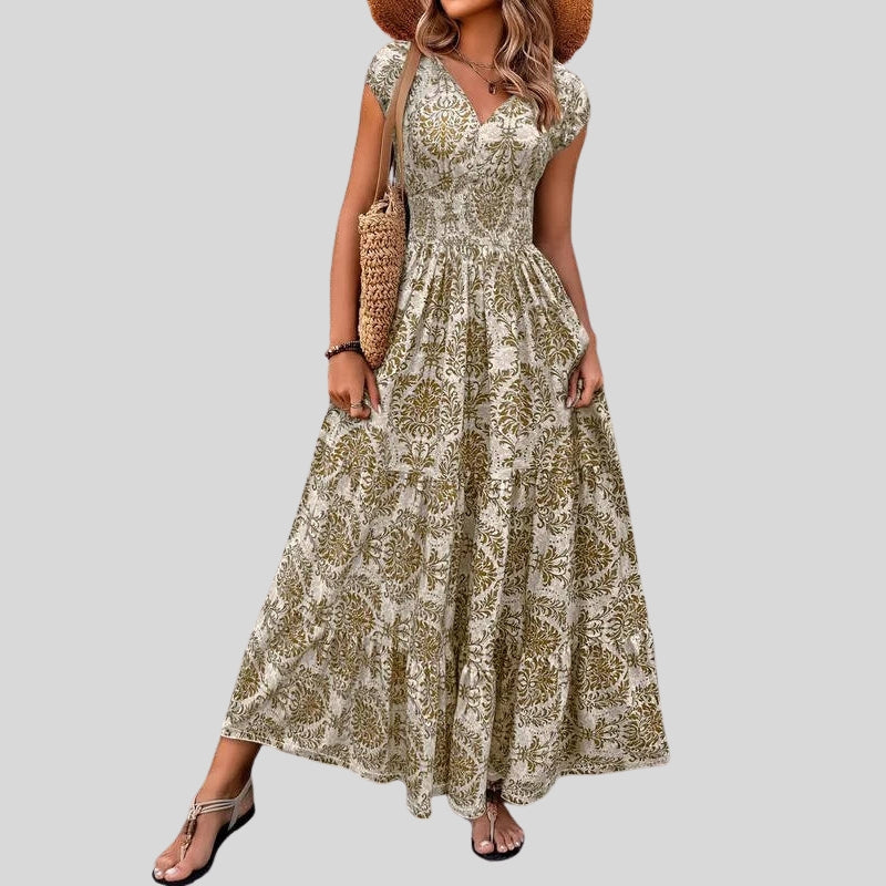 Women’s Maxi Dress Sleeveless V Neck