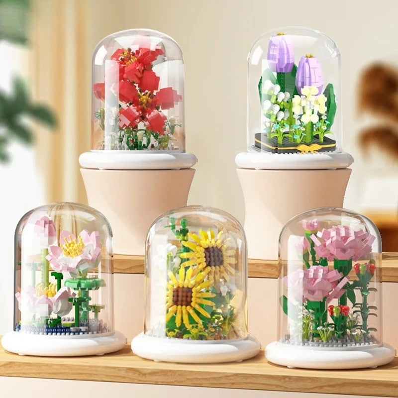 GlowBloom – Decoratieve Bloemen Bouwstenen met Ingebouwde Verlichting Velani