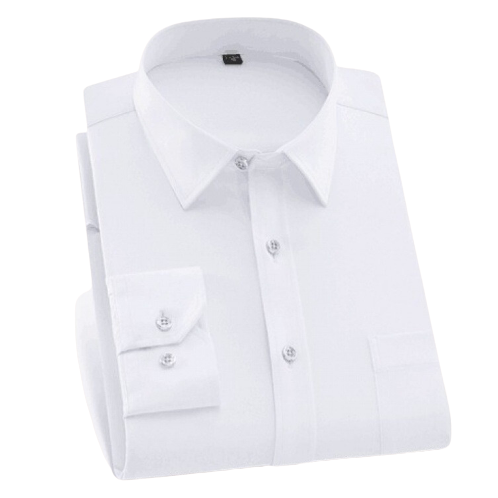 Lukas – Overhemd met Lange Mouwen en Omgeslagen Kraag Velani