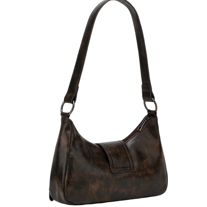 Nevia – Schoudertas met Grote Inhoud en Gesp Velani