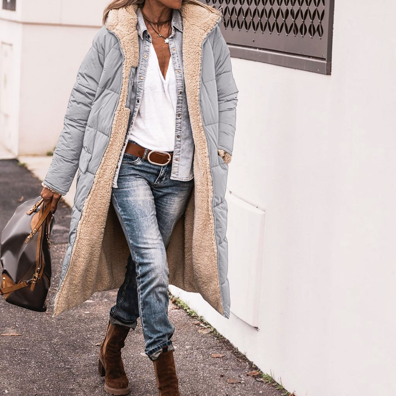 Women's Cozy Hooded Parka Coat