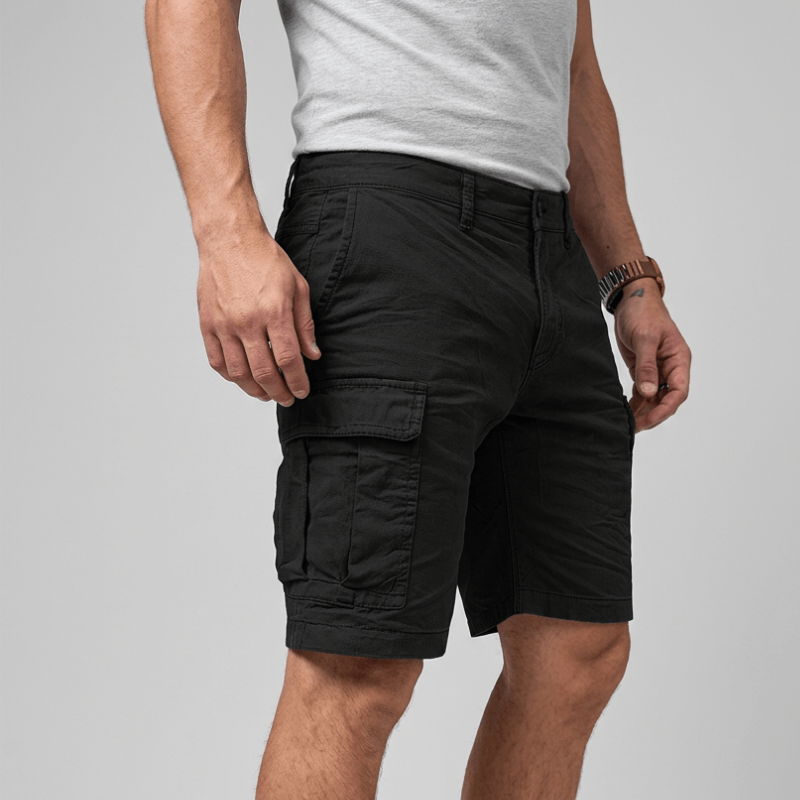 Men's Comfortable Casual Shorts with Belt Loops