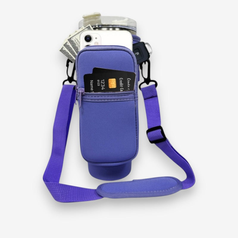HydraCarry – Compact Tumbler Bag with Phone Pocket and Strap