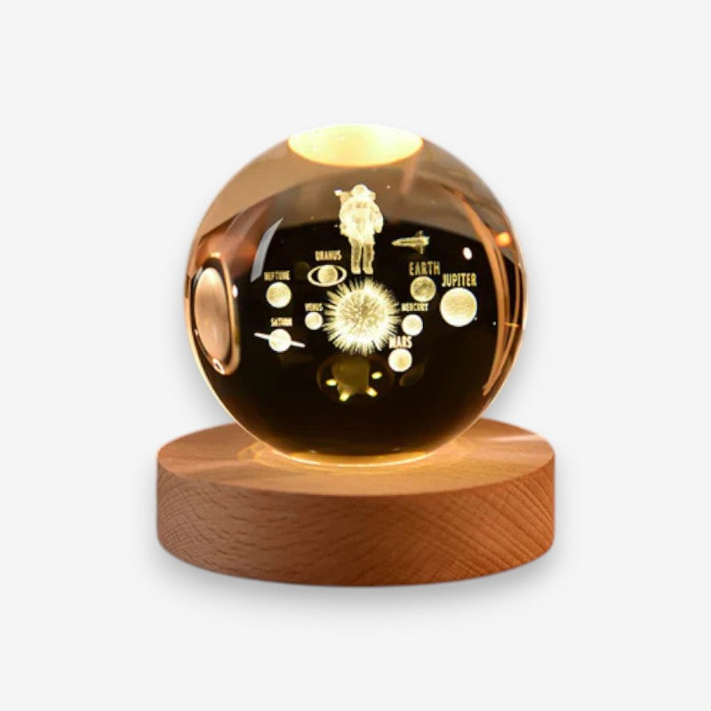 OrbitGlow – 3D Planet Night Light with Solar System Globe Design