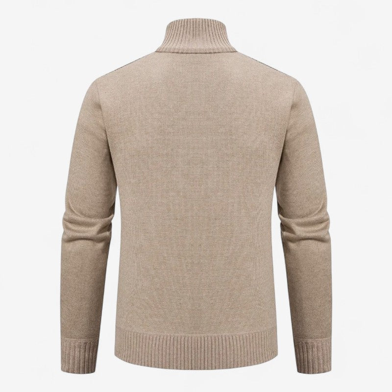 Liam – Slim Fit Vest met Sjaalkraag en Rits Velani