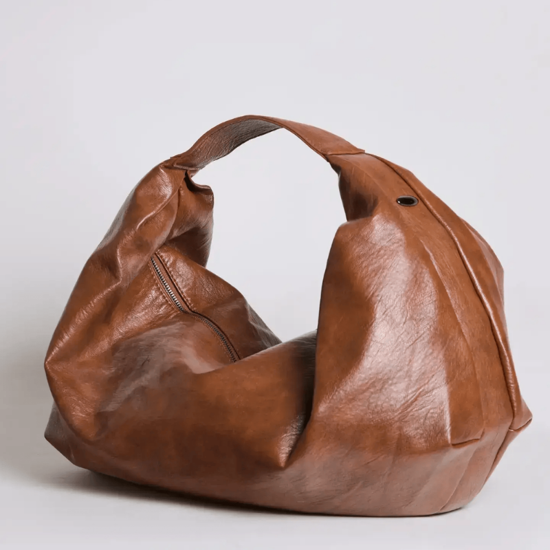 Women Large Shoulder Bag Zip Closure Interior Compartment
