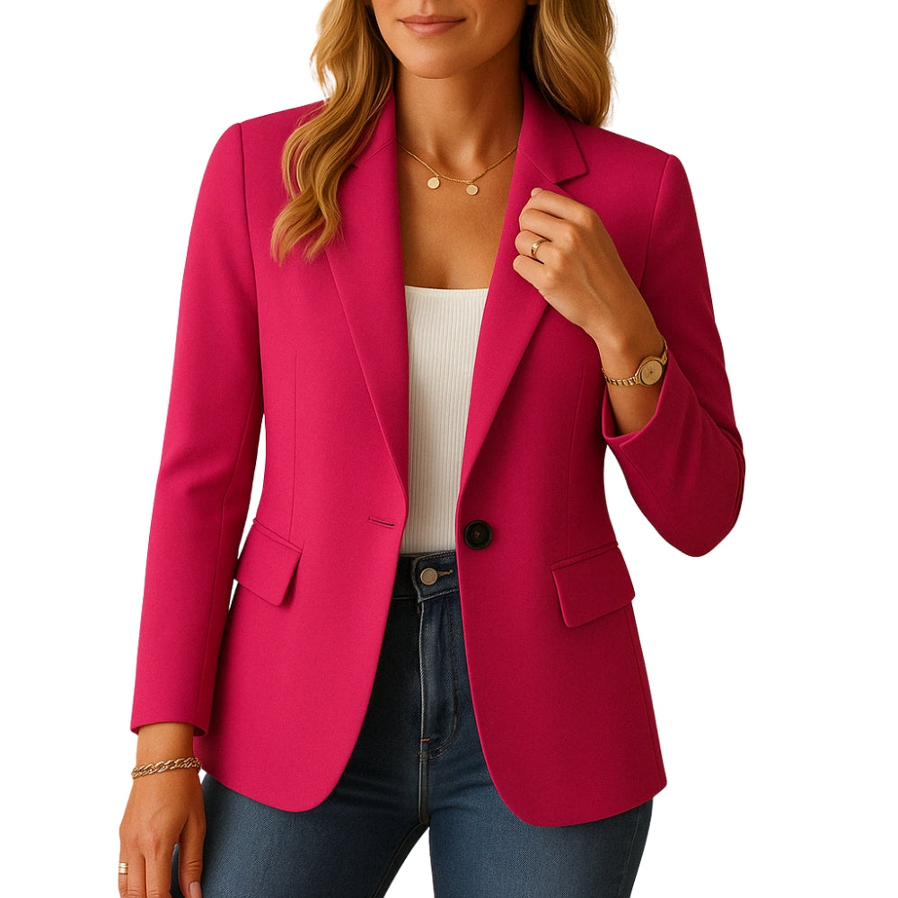 Soraya – Blazer met Lange Mouwen en Reverskraag Velani