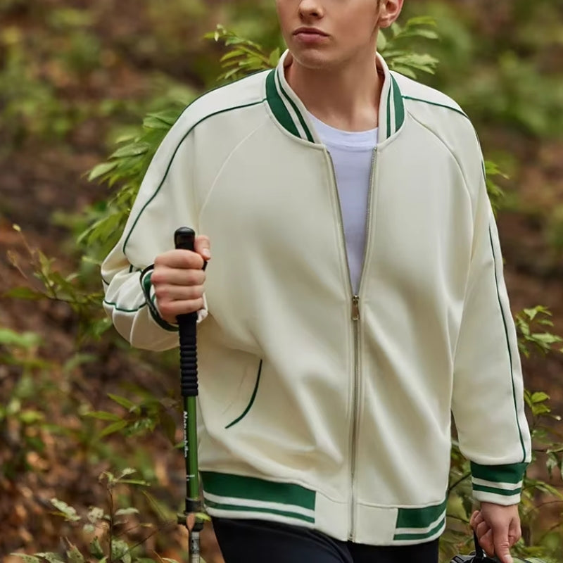 Liam – Long sleeve jacket with zip closure and ribbed cuffs