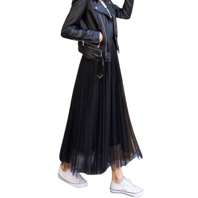 Clara – Rok tot Halverwege de Kuit met Hoge Taille en Losse Pasvorm Velani