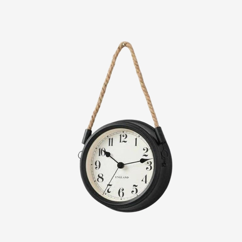 ChronoWave – Round Wall Clock with Clear Numbers & Hanging System