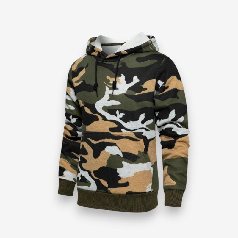 Liam – Long Sleeved Hoodie With Adjustable Drawstring And Pockets