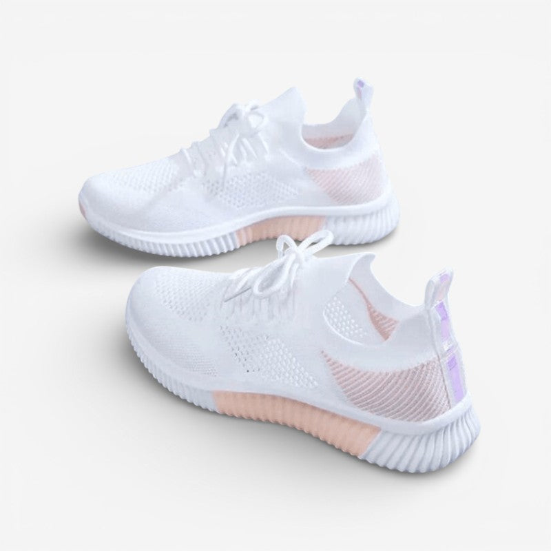 Mia – Round Toe Sneakers With Anti Slip Grip