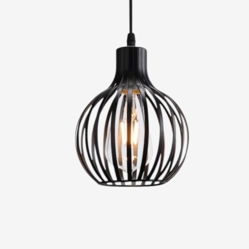 LumaCage – Moderne Plafondlamp met Ronde Kop en Kooi Ontwerp Velani