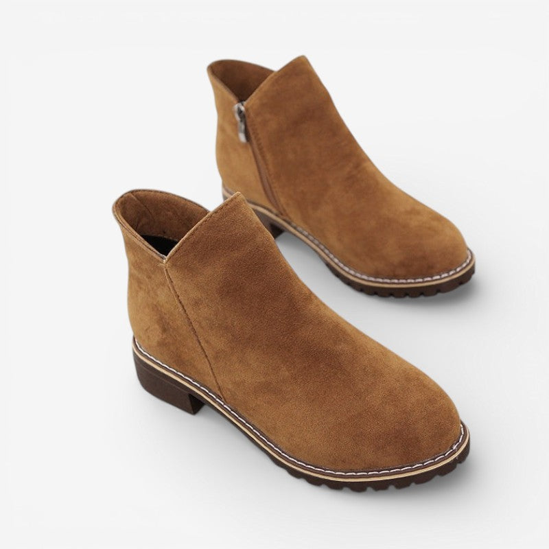 Ava – Round Toe Boots With Anti Slip Grip