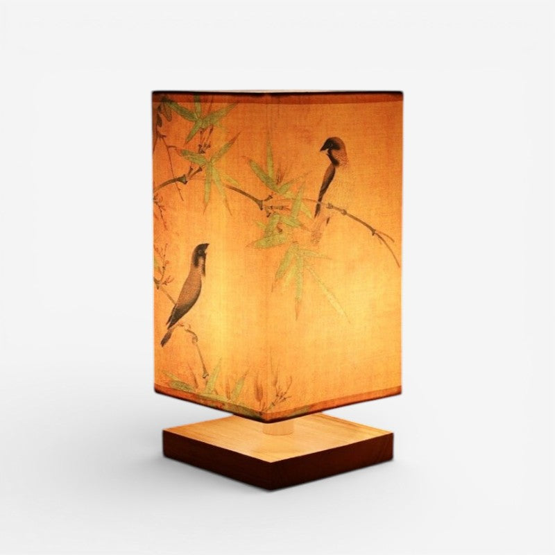 LumaFlora – Decorative LED Table Lamp with Floral Print