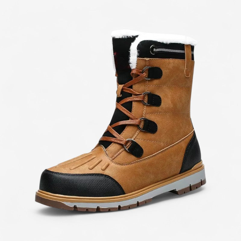 Julian – Enkellaarzen met Fleece Voering en Ronde Neus Velani