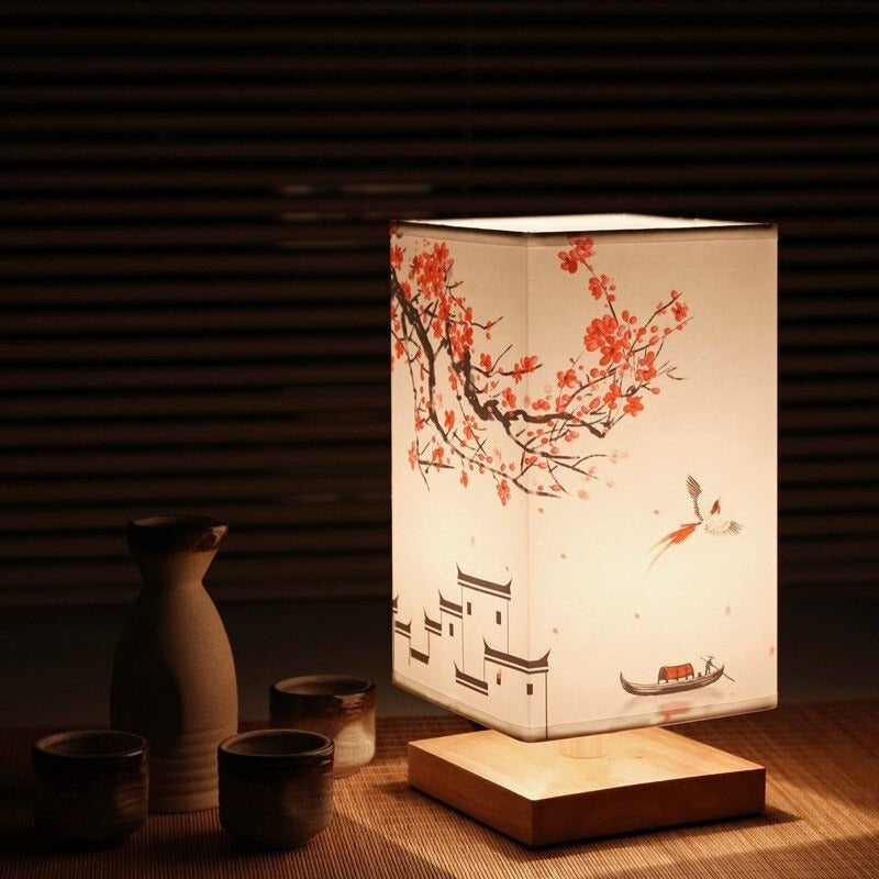 LumaFlora – Decorative LED Table Lamp with Floral Print