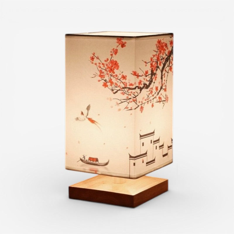 LumaFlora – Decorative LED Table Lamp with Floral Print