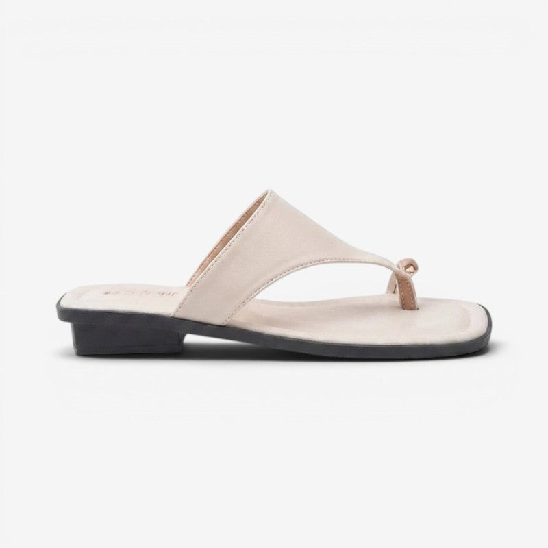 Women's Square Toe Flat Sandals with Non Slip Sole