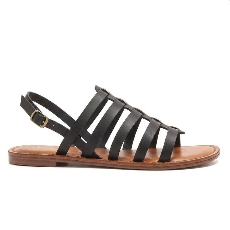 Women's Flat Shoes with Adjustable Buckle Straps
