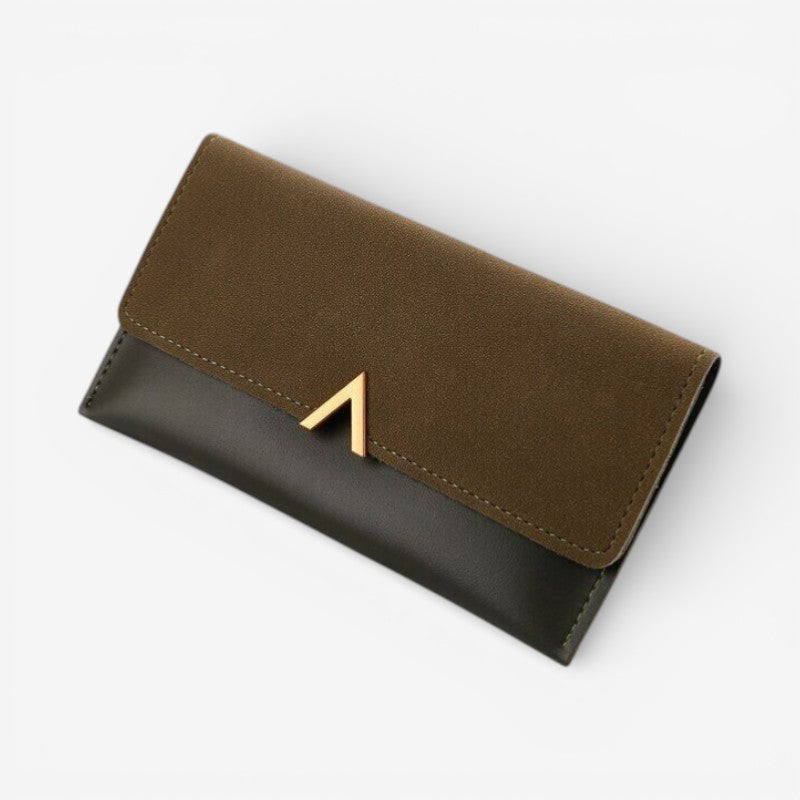 Hasp Handbag with Back Zipper