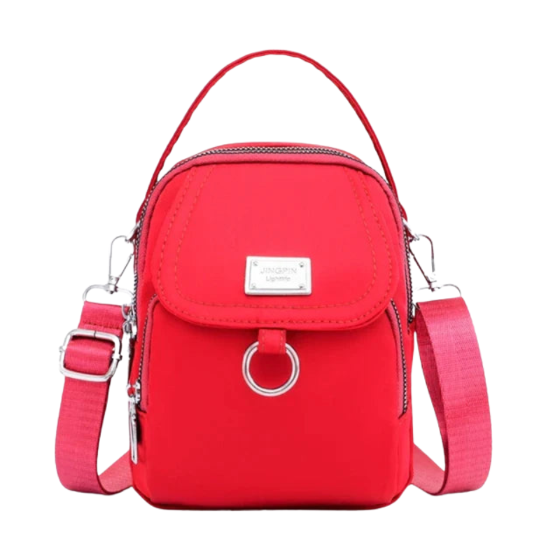 Emma – Handtas met Verstelbare Schouderband en Meerdere Ritsvakken Velani