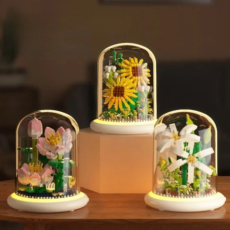 GlowBloom – Decoratieve Bloemen Bouwstenen met Ingebouwde Verlichting Velani