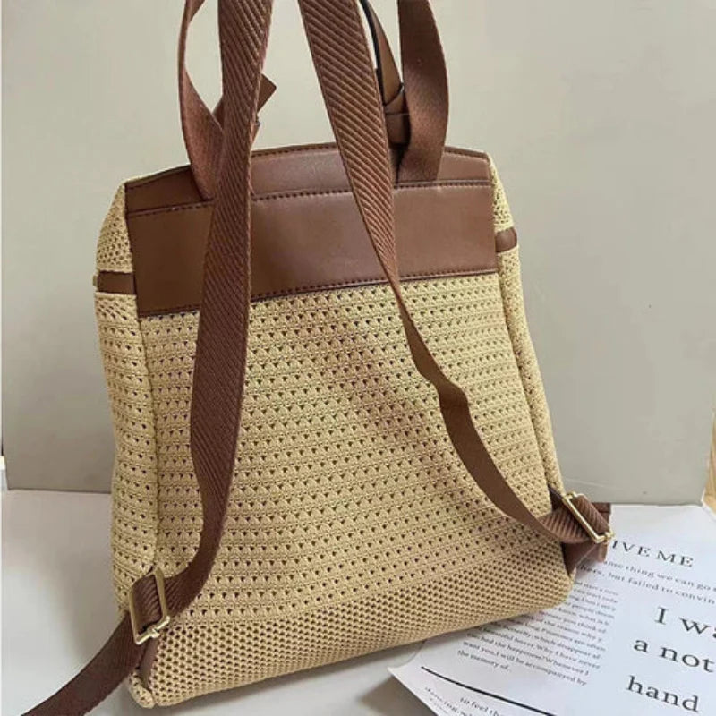 Gisela - Rugzak met Verstelbare Bandjes en Dubbele Rits Velani