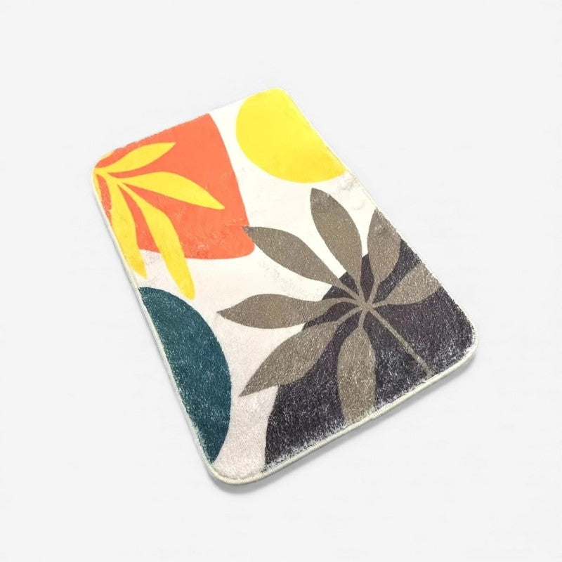 LeafStep – Deurmat met Geborduurd Bladeren Ontwerp Velani