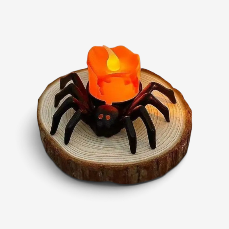 Spooky Spider Candle Holders for Halloween