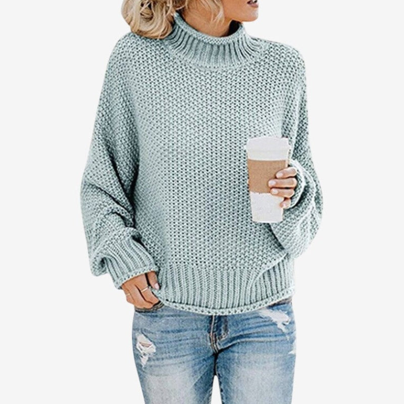 Elizabeth – Losvallende trui met lange mouwen en colkraag Velani