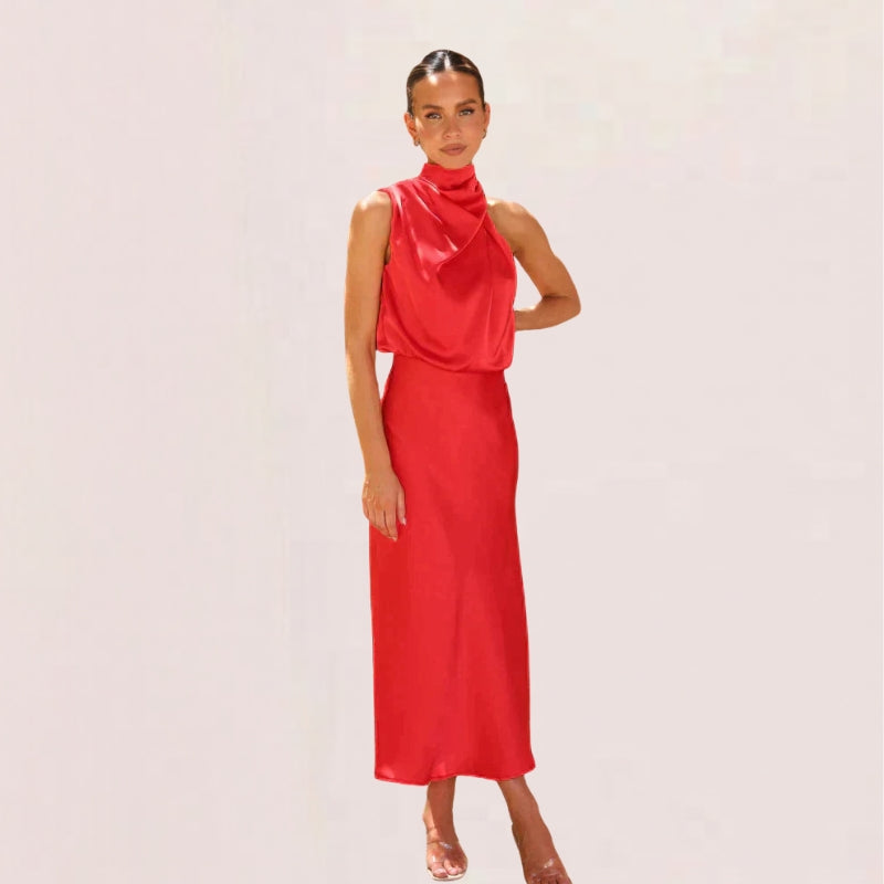 Women’s Halter Neck Midi Dress