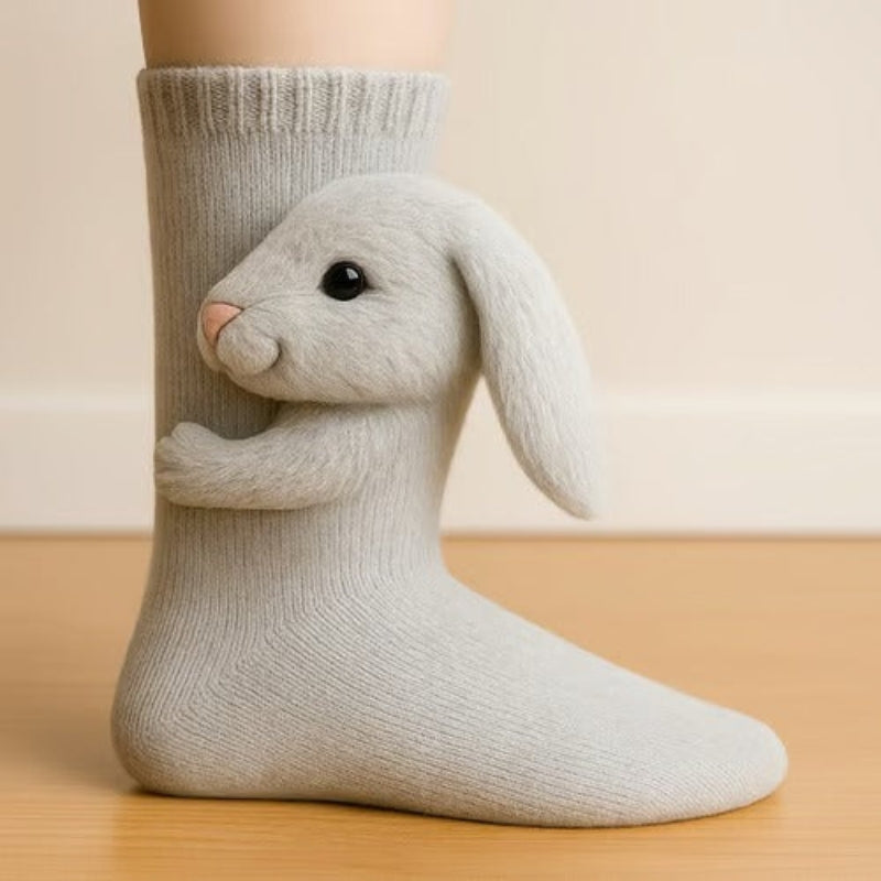 Nora – Decorative Socks with 3D Animal Inspired Design