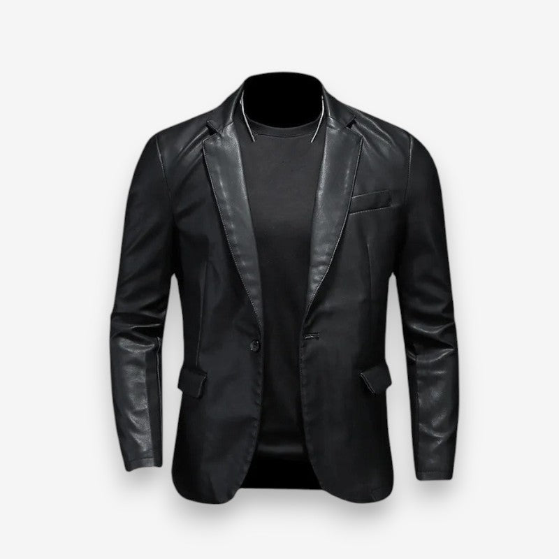 Liam – Long Sleeve Jacket With Down Collar And Button Closure