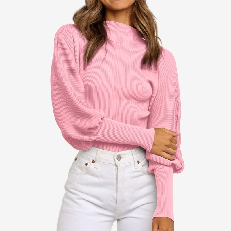 Amber – Trui met lange mouwen en coltrui Velani