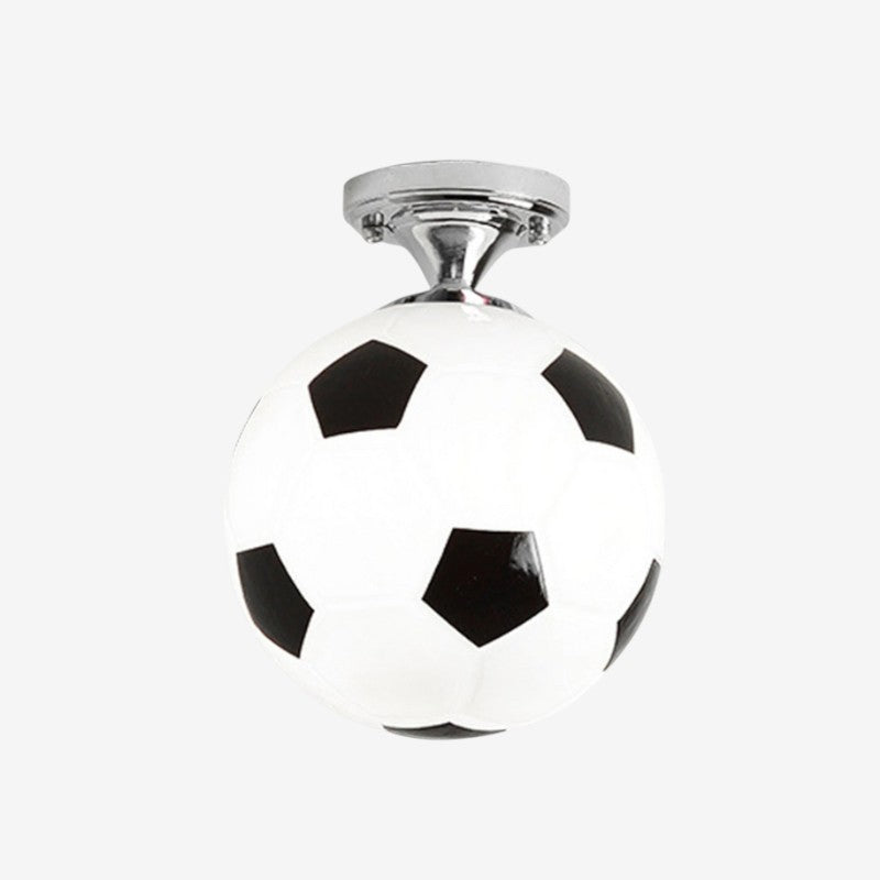 SportGlow – Ronde LED Plafondlamp met Voetbal-geïnspireerd Ontwerp Velani