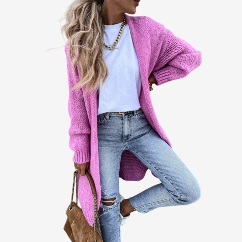 Liana – Abrigo de manga larga con dobladillo acanalado