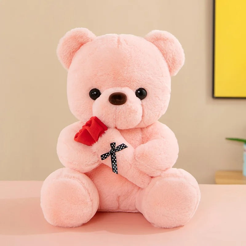 BloomHeart – Rose Teddy Bear Handmade with Roses