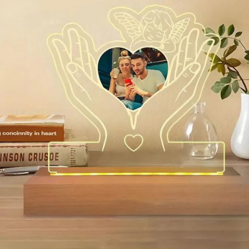 Illuminated Picture Frame with USB Lighting