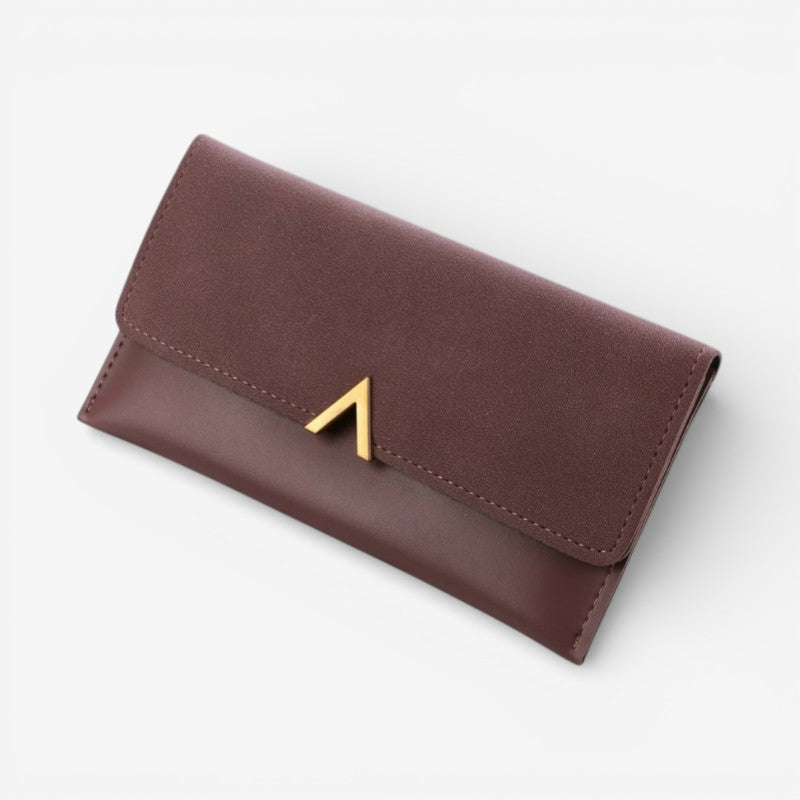 Hasp Handbag with Back Zipper
