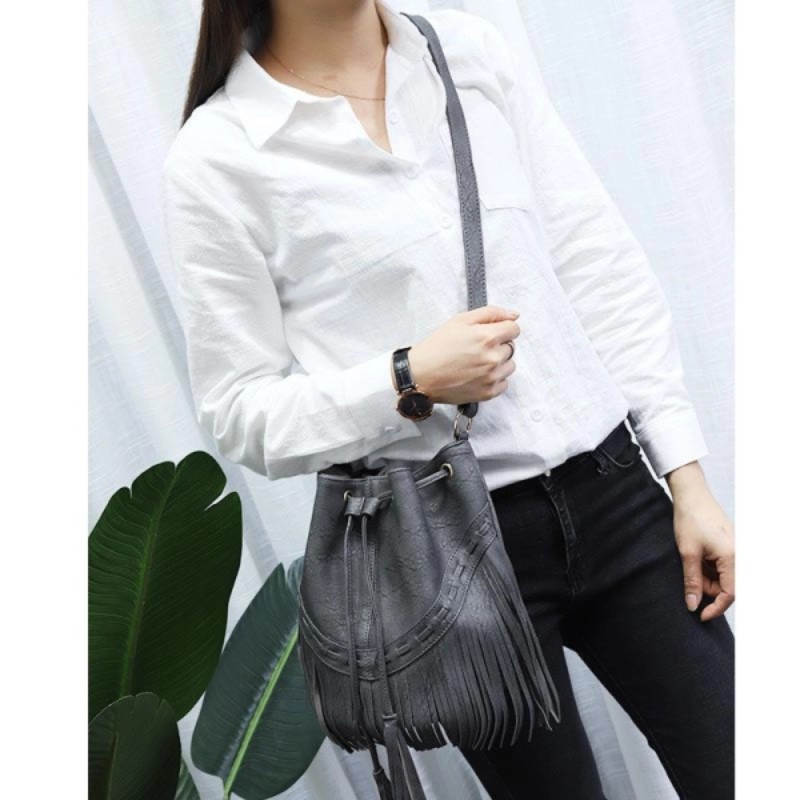 Lilah – Crossbody Bucket Bags met Verstelbare Band Velani