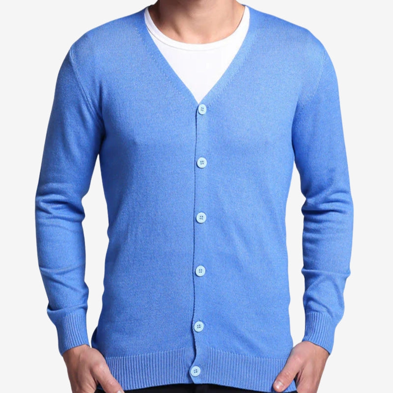 Daniel – V Neck Sweater With Ribbed Hem And Long Sleeves