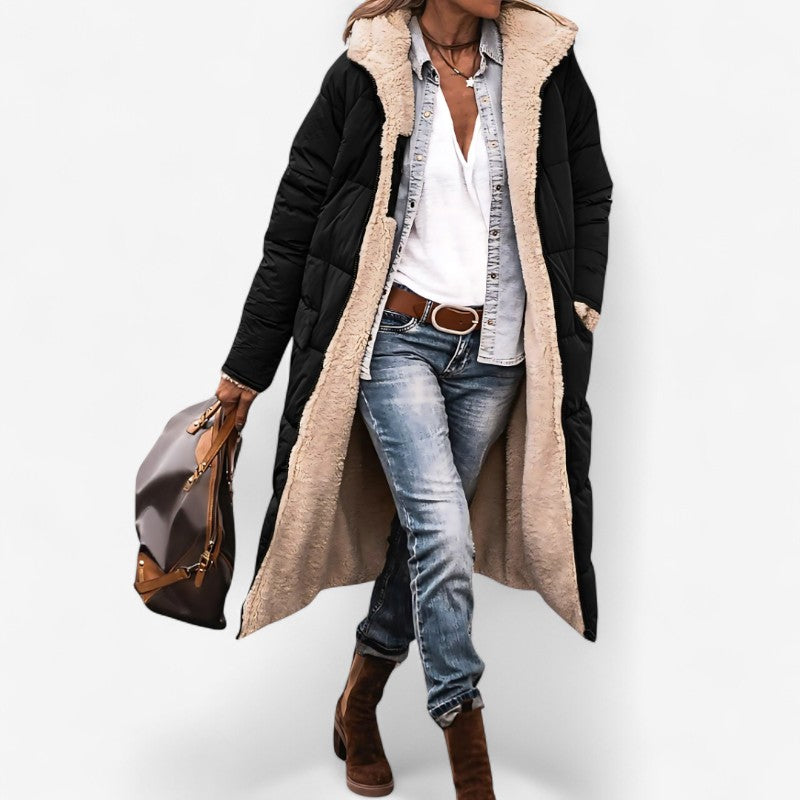 Olivia – Jas met lange mouwen en zakontwerp Velani