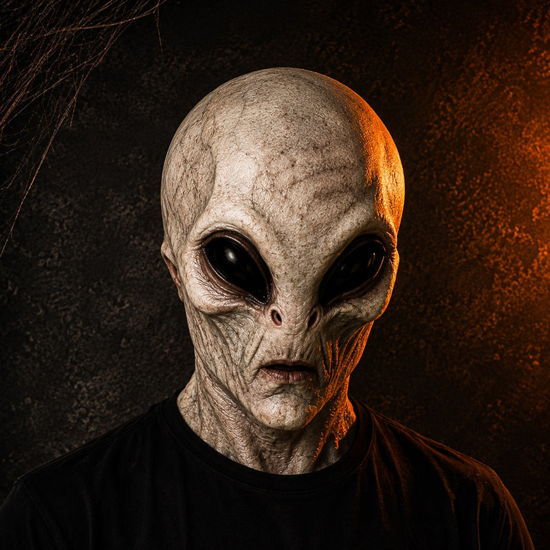 AlienSight - Full-Face Alien Mask with Large Eyes