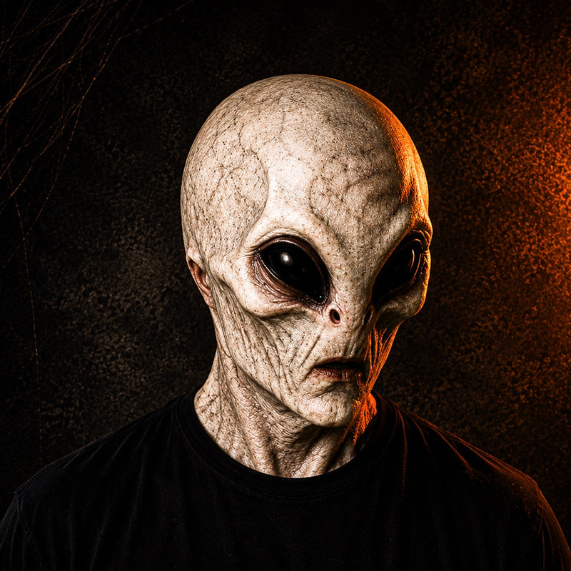 AlienSight - Full-Face Alien Mask with Large Eyes