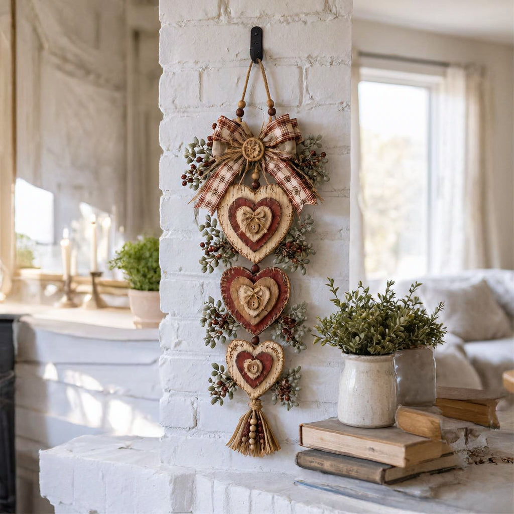Heartplank - Vintage Heart Wall Hanging With Layered Design